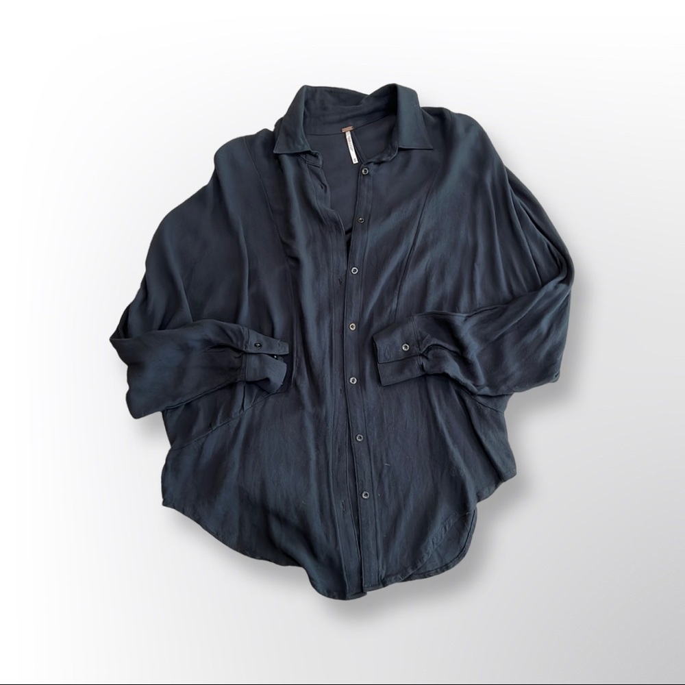 Free People navy shirt